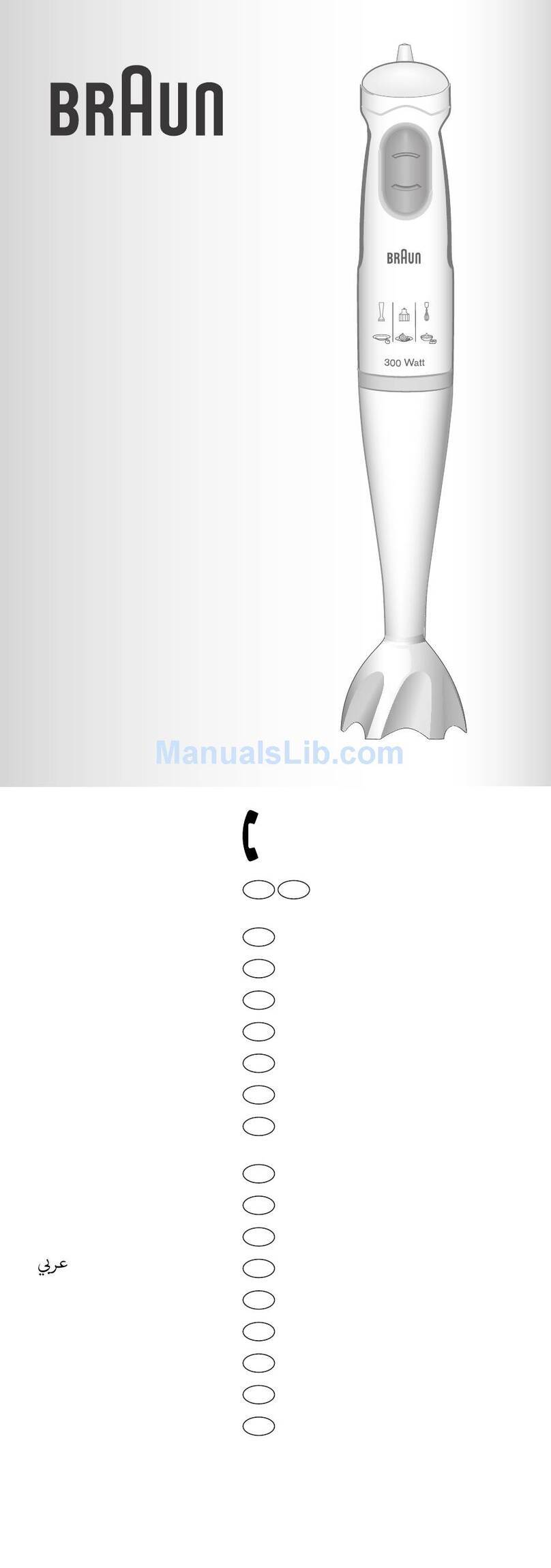 Braun MR 100 Soup User manual