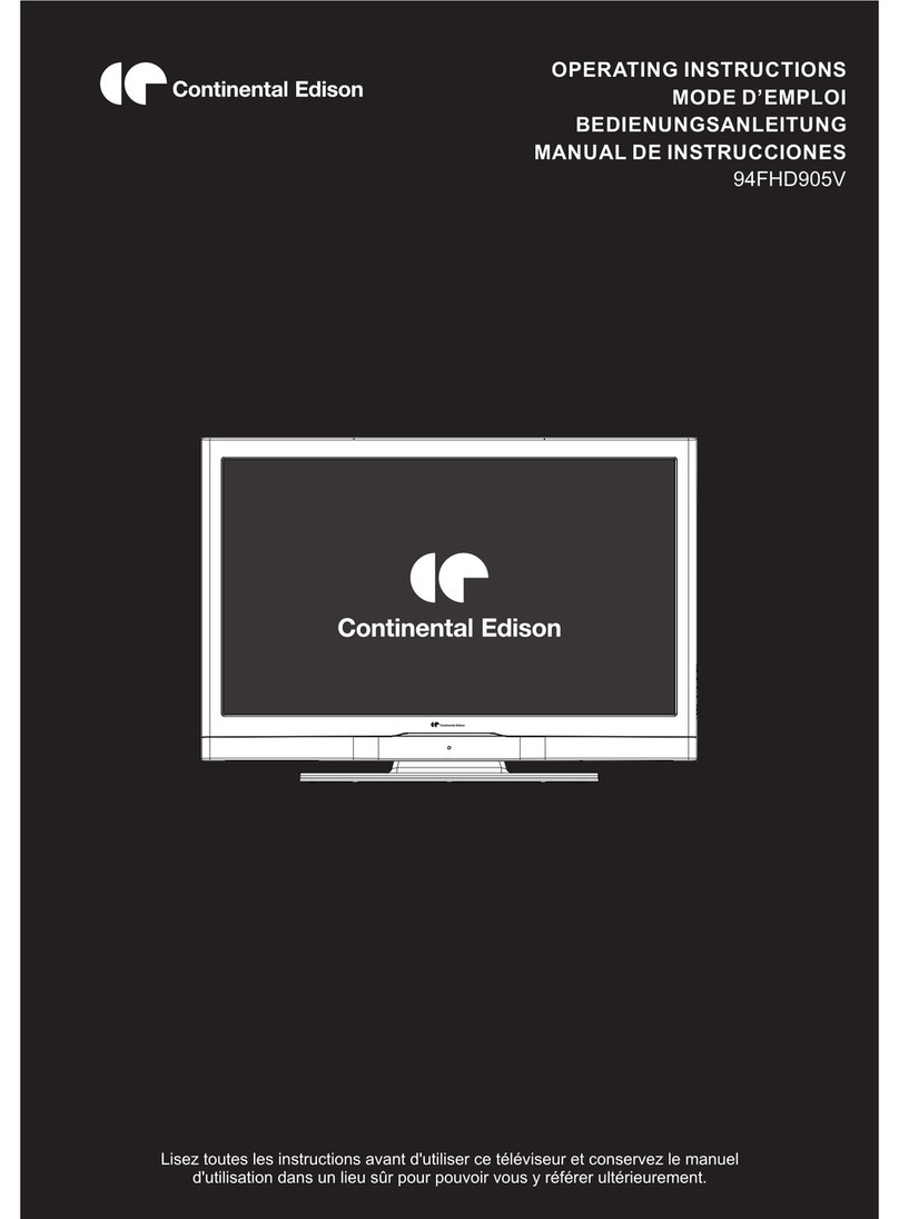 CONTINENTAL EDISON 94FHD905V User manual
