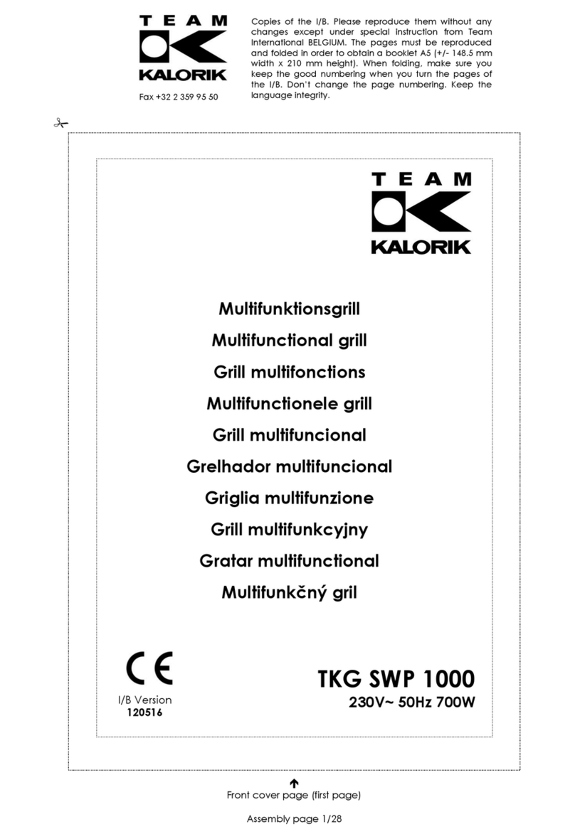 Kalorik TKG SWP 1000 manual