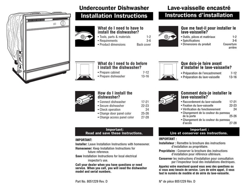 Whirlpool DU920PFGQ2 installation instructions