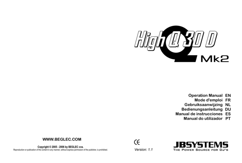 JB Systems High Q 30 D Mk2 User manual