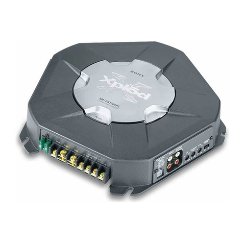 Sony XM-DS1300P5 Operating & Mounting User manual