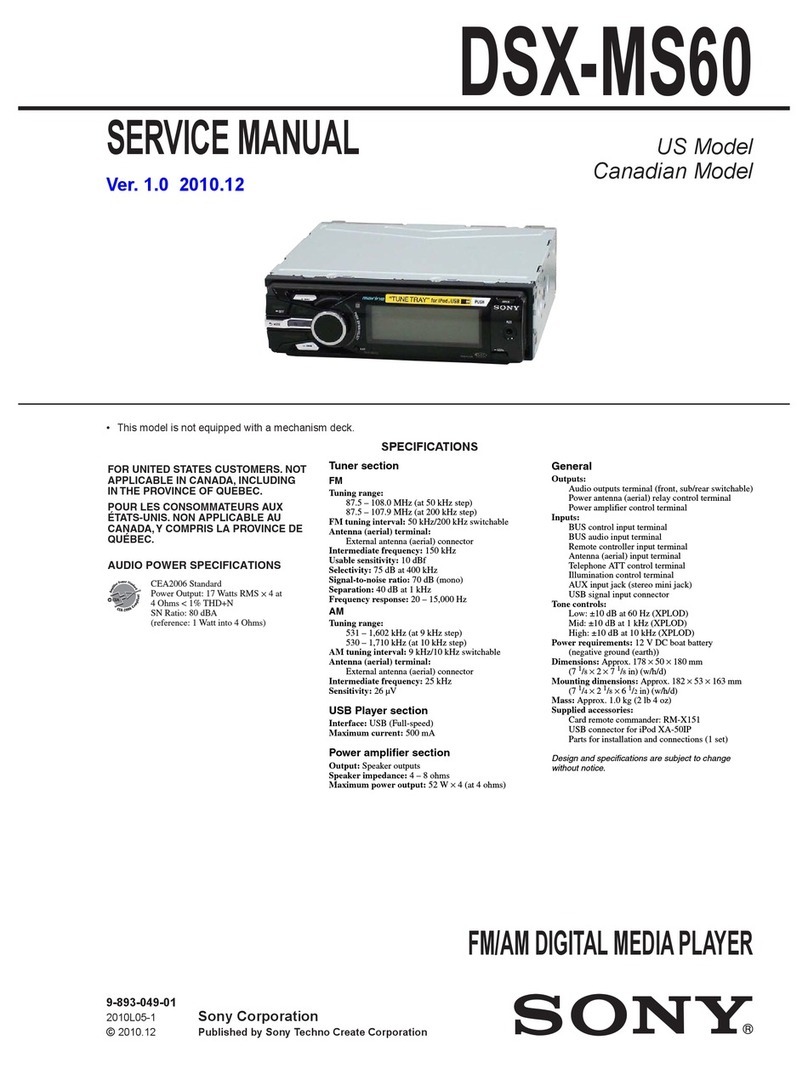 Sony DSX-MS60 Service manual