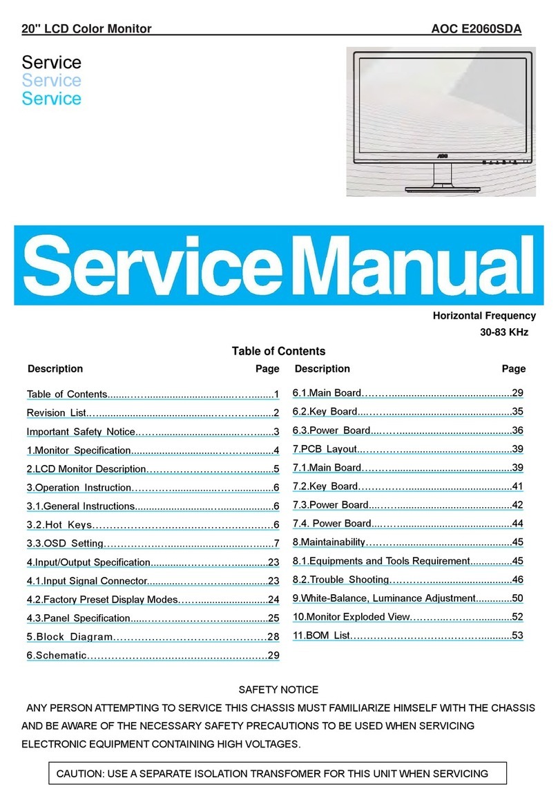 AOC e2060Sda User manual