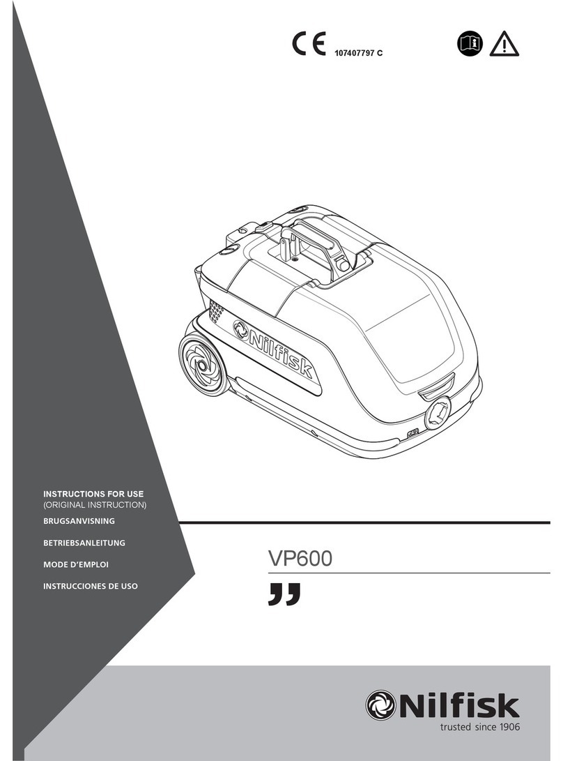 Nilfisk-Advance VP600 Operation instructions Nilfisk-Advance VP600 Operation instructions