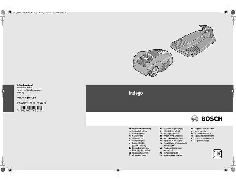 Bosch Indego Original instructions