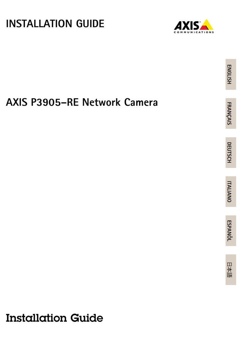 Axis P3905-RE User manual