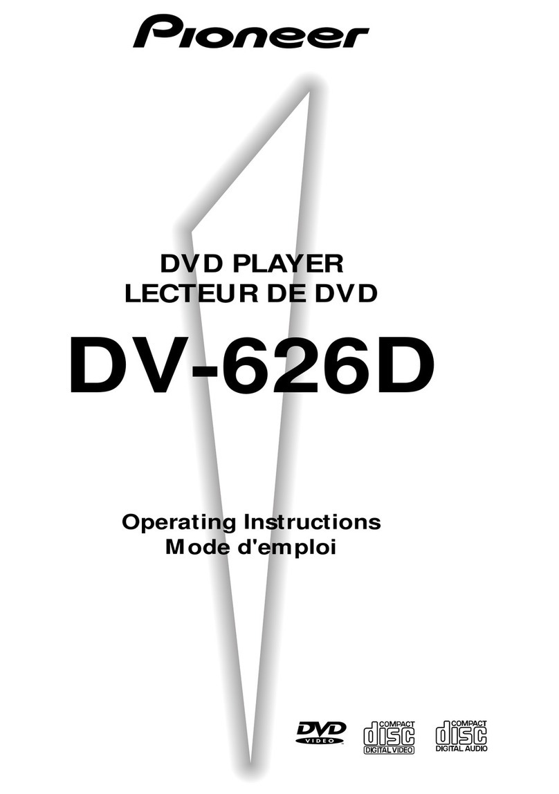 Pioneer DV-626D User manual