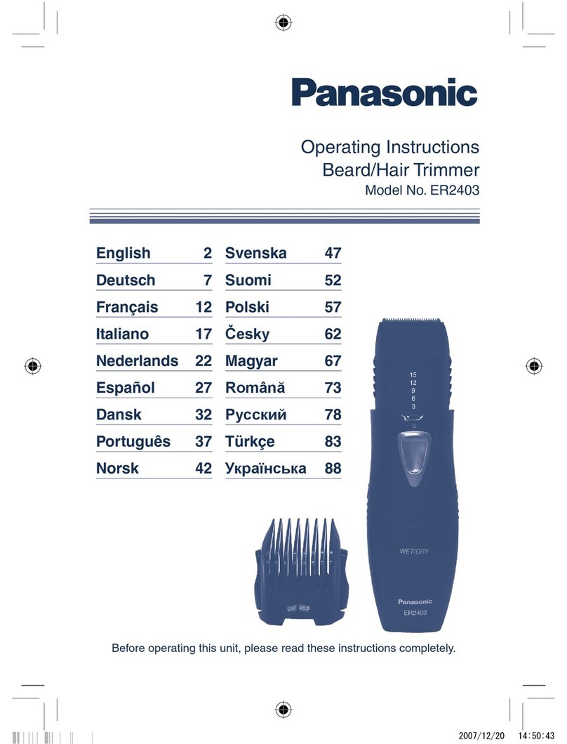 Panasonic ER-2403 operating instructions