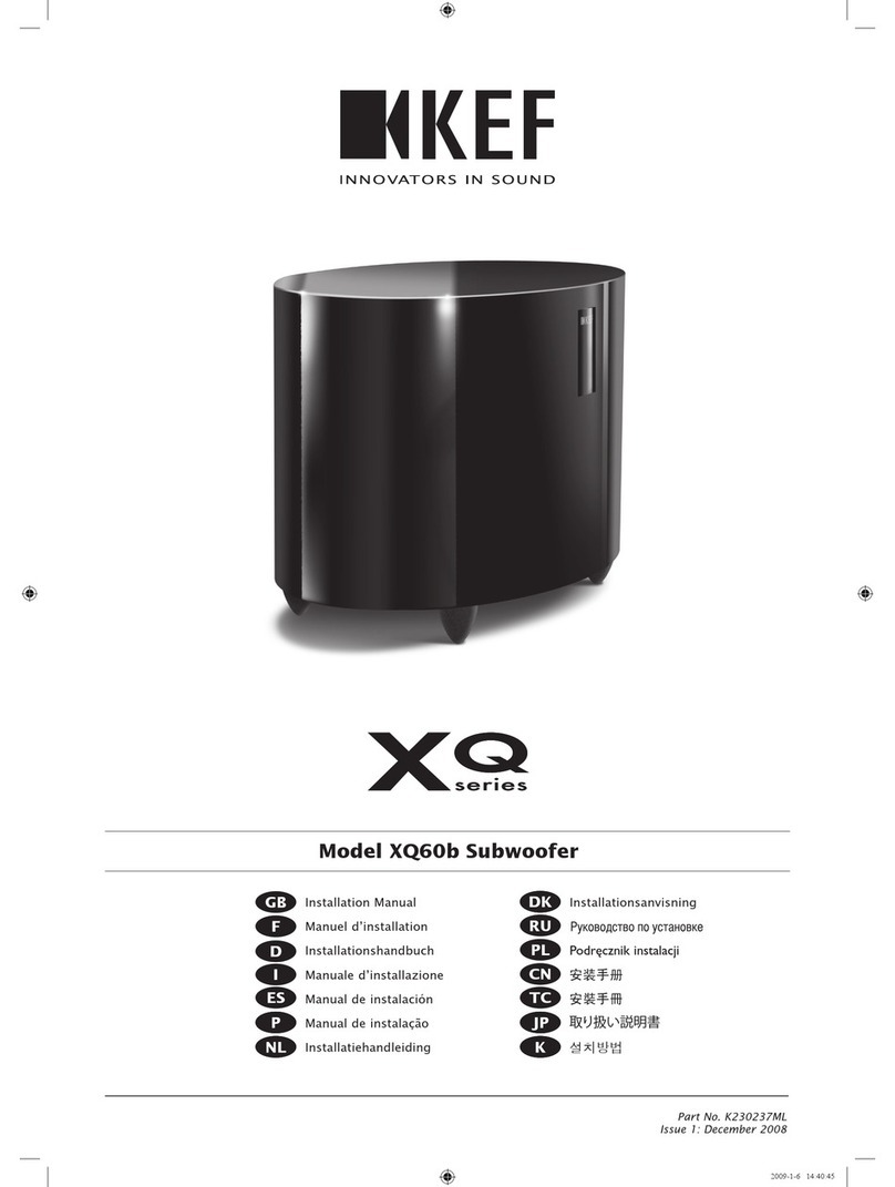 KEF XQ60b installation manual