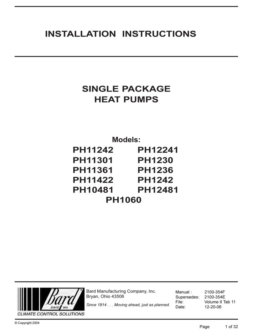 Bard PH11242 installation instructions