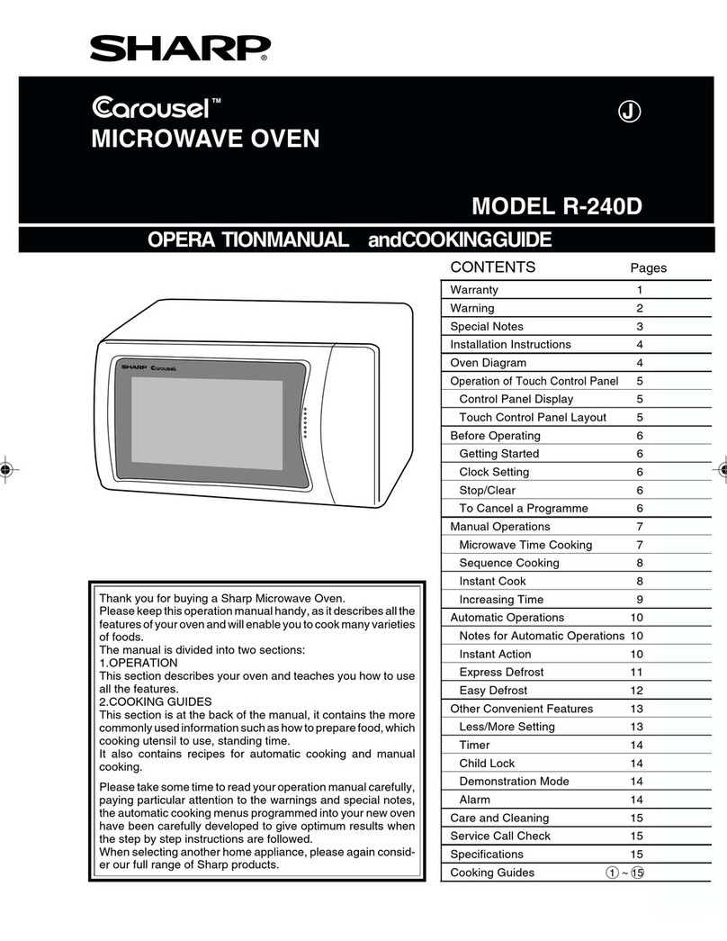 Sharp R-240D User manual Sharp R-240D User manual