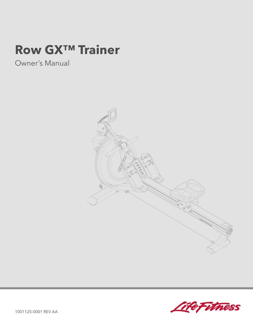Life Fitness Row GX User manual Life Fitness Row GX User manual