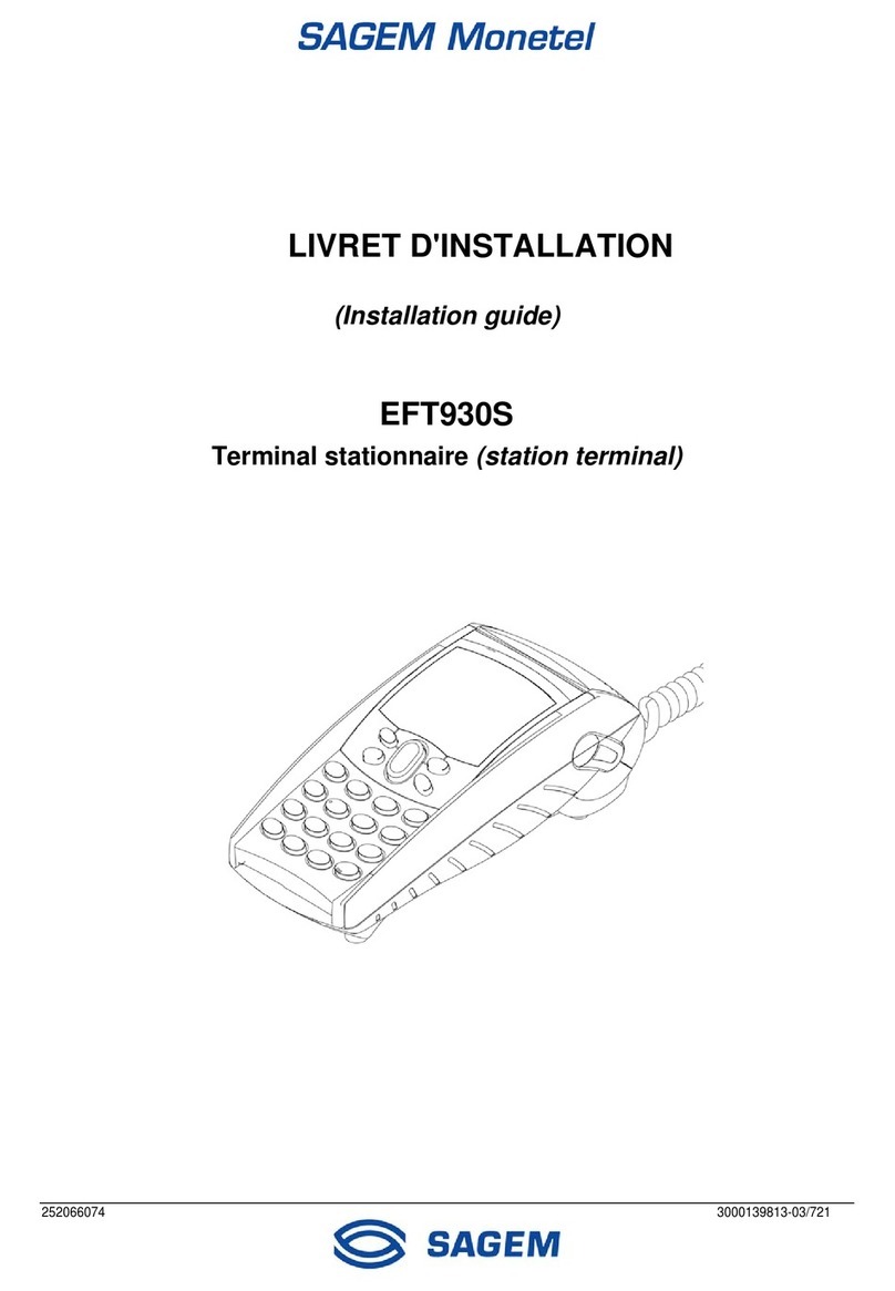 Sagem EFT930S installation guide