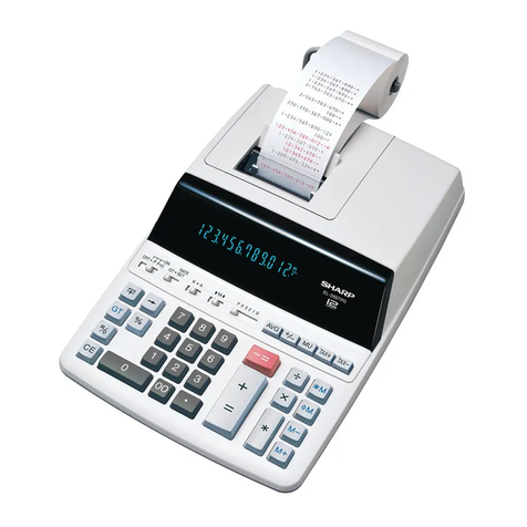 Sharp EL-2607P User manual