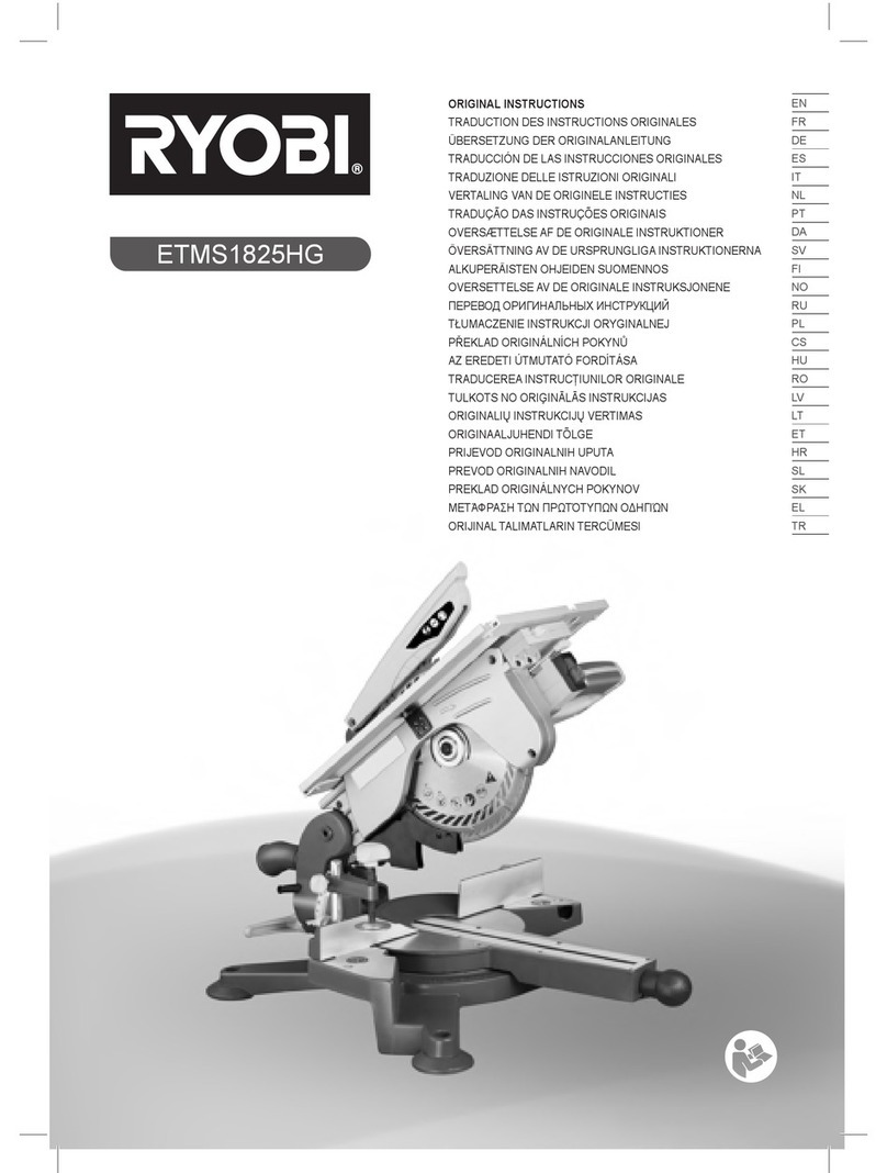 Ryobi ETMS1825HG User manual