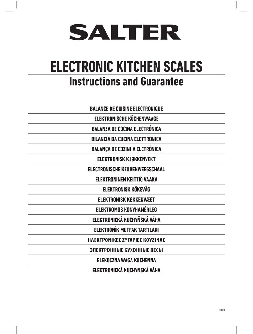 Salter 3013 Product information sheet