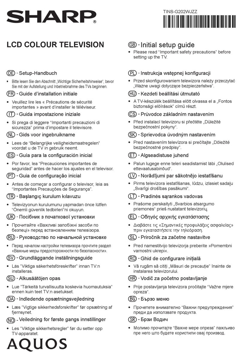 Sharp C60UD20E User manual