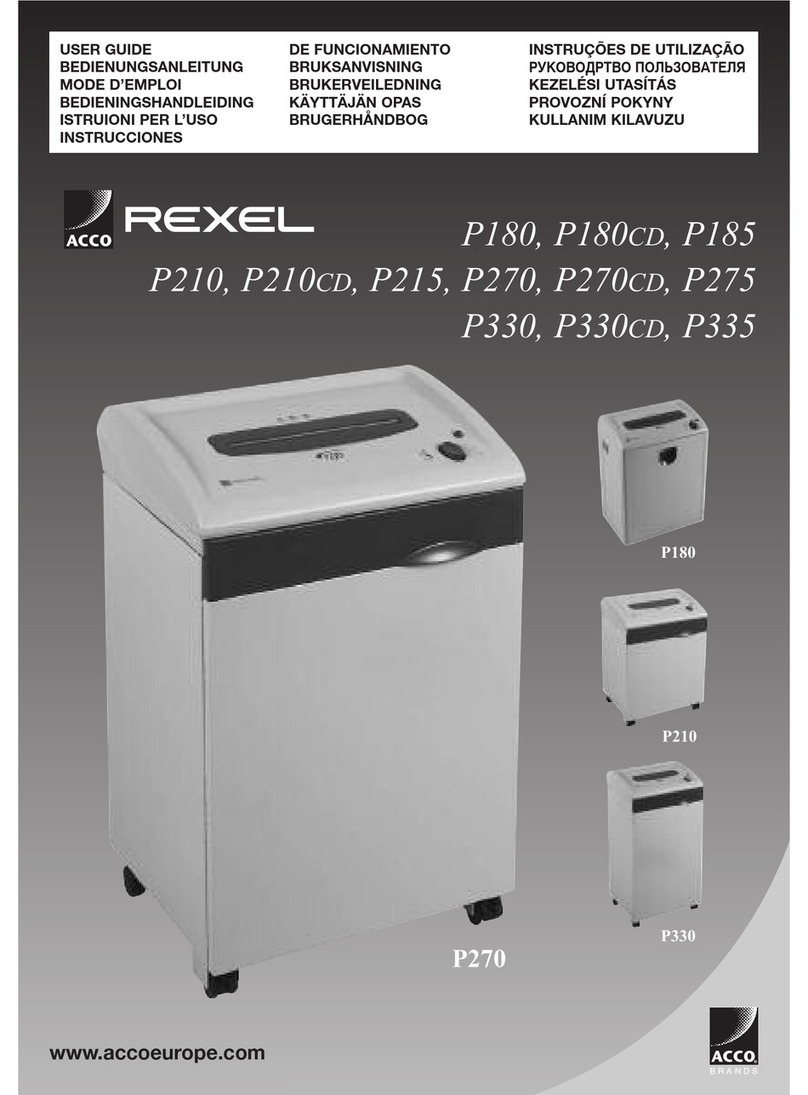 Rexel Rexel P180 User manual