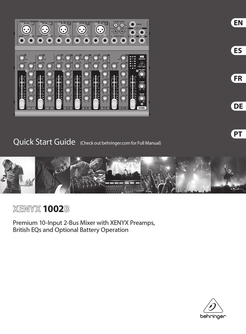 Behringer XENYX 1002B User manual