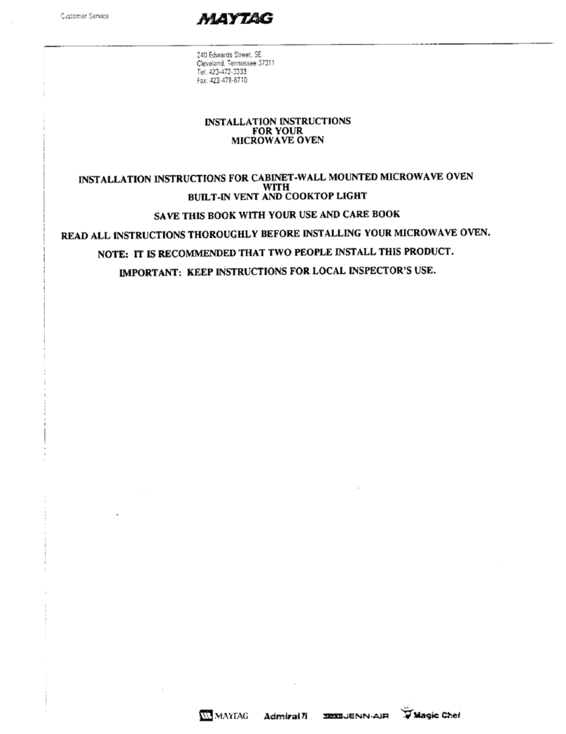 Maytag cme9010cae User manual