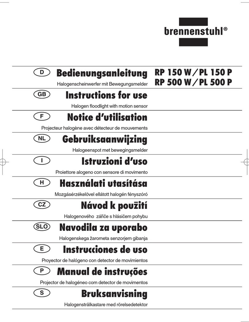 brennenstuhl RP 150 W/PL 150 P User manual