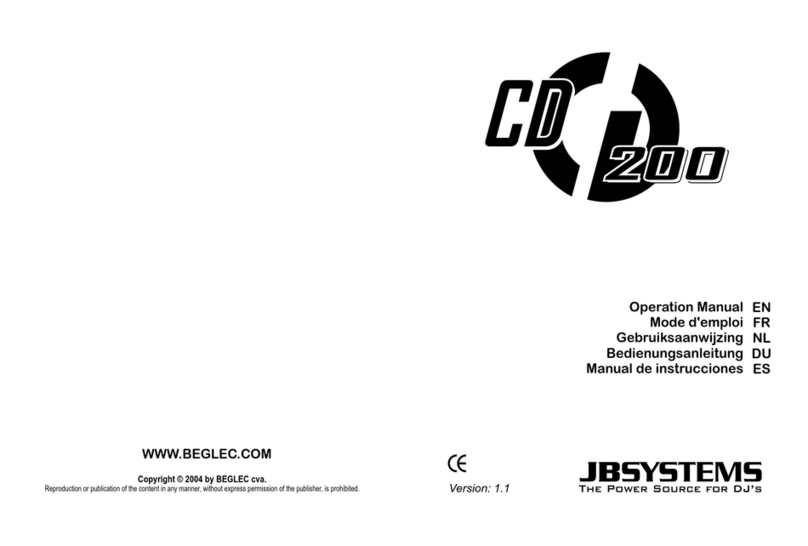 JB Systems CD200 User manual JB Systems CD200 User manual