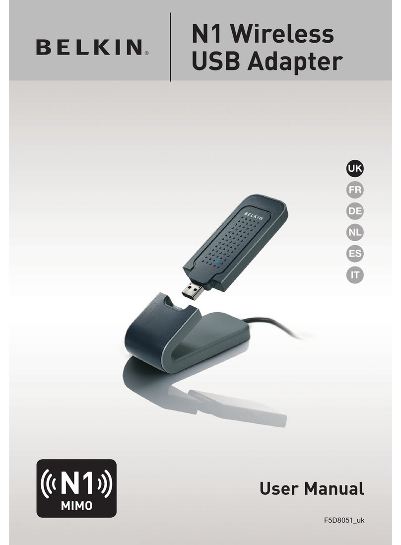Belkin F5D8051 User manual
