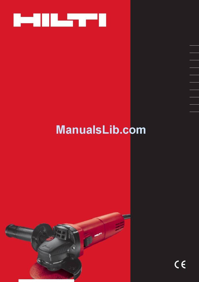 Hilti DAG 115-S User manual