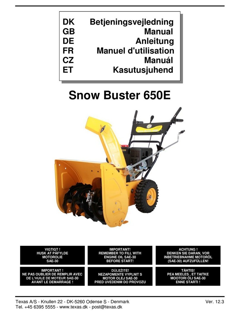 Texas Snow Buster 650E manual