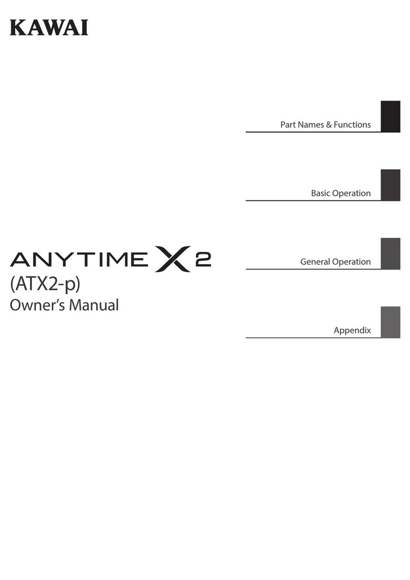 Kawai Anytime X2 ATX2-p User manual Kawai Anytime X2 ATX2-p User manual