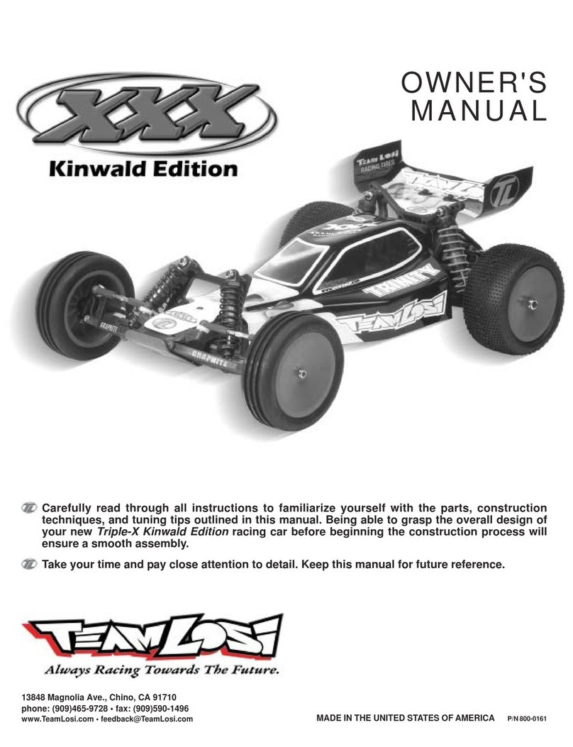 Team Losi XXX Kiwald Edition owner's manual