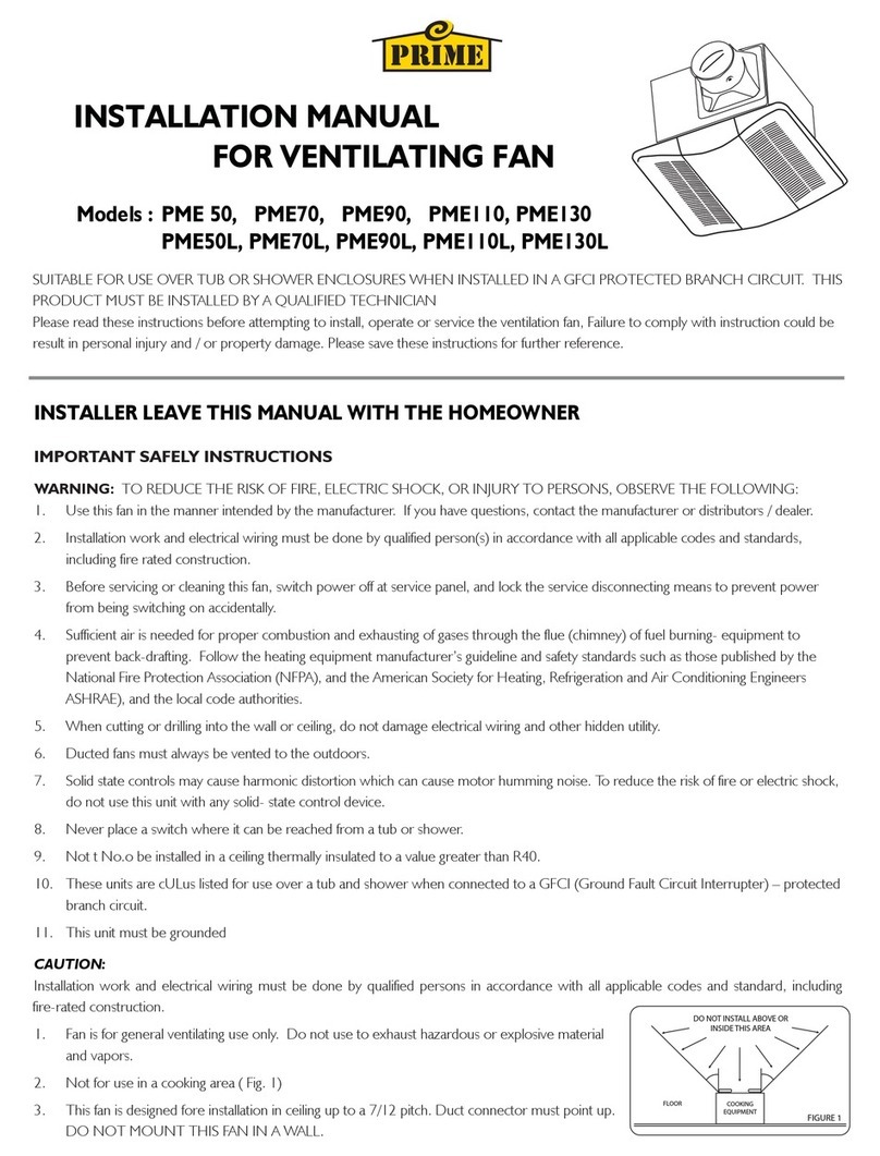 Prime PME 50 installation manual