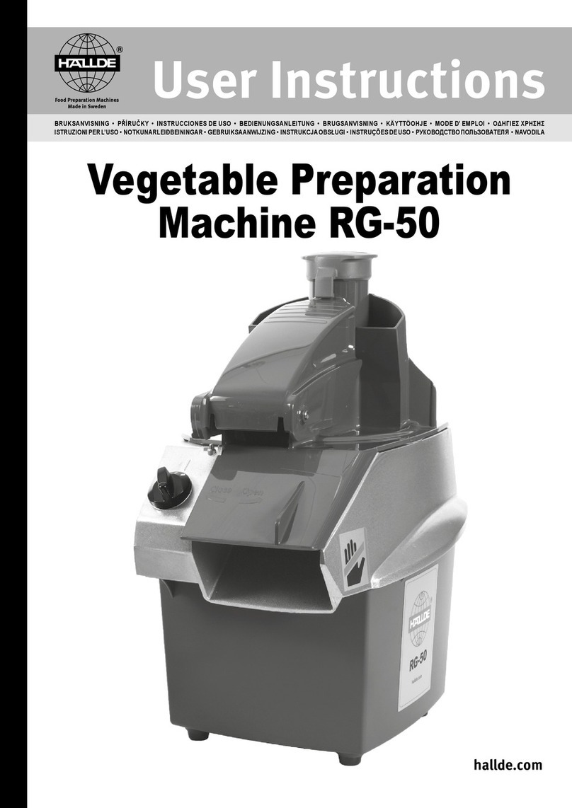 Hallde RG-50 User instructions