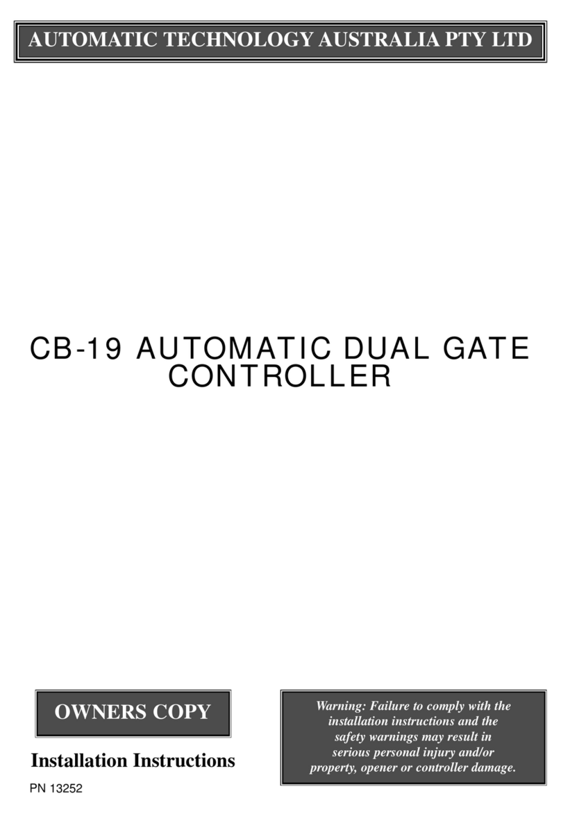 Automatic Technology CB-19 User manual