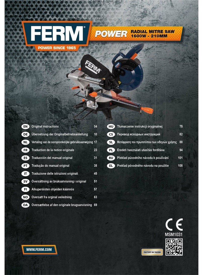Ferm MSM1031 User manual