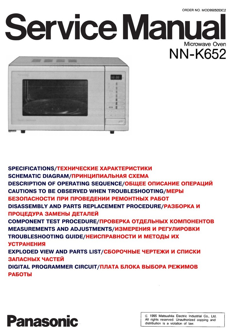 Panasonic NN-K652 Service manual