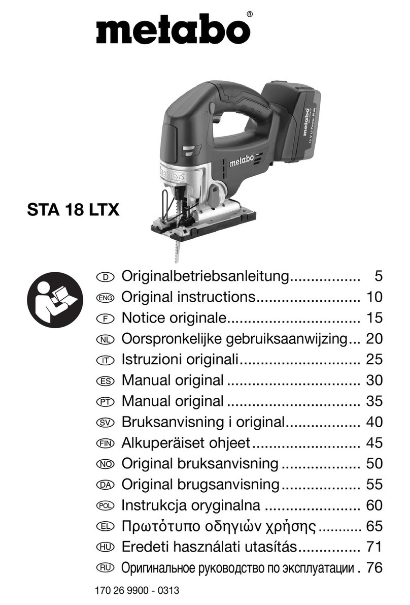 Metabo STA 18 LTX User manual