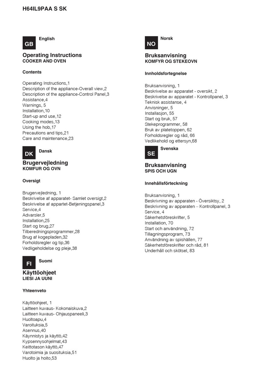 Hotpoint H64IL9PAA S SK User manual Hotpoint H64IL9PAA S SK User manual