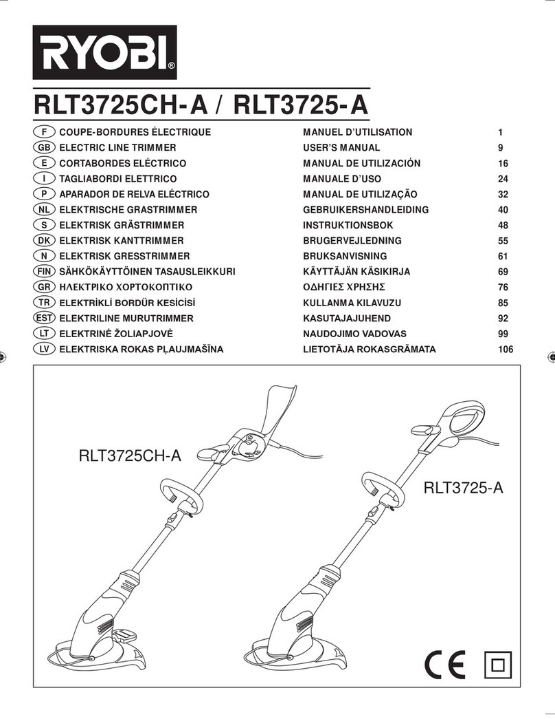Ryobi RLT3725CH-A User manual