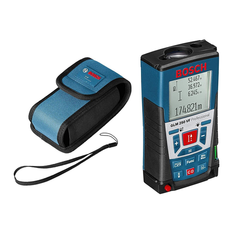 Bosch GLM Professional 250 VF User manual