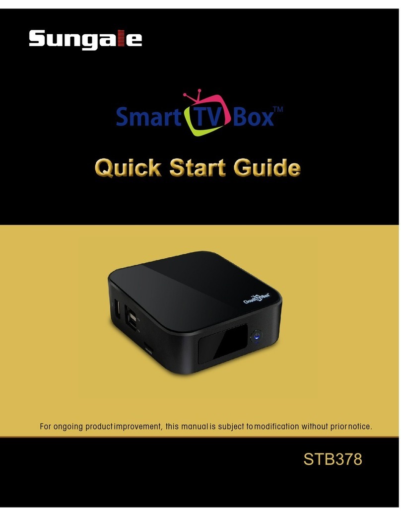 Sungale STB378 quick start guide