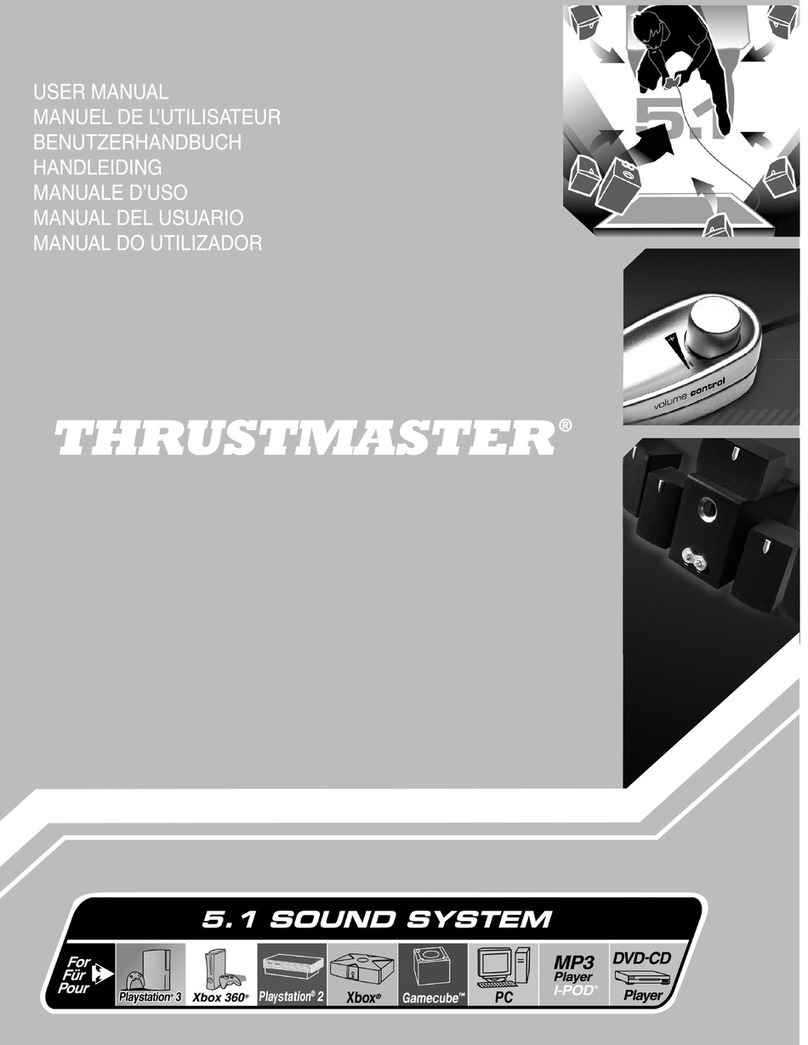 Thrustmaster 5.1 sound system user manual
