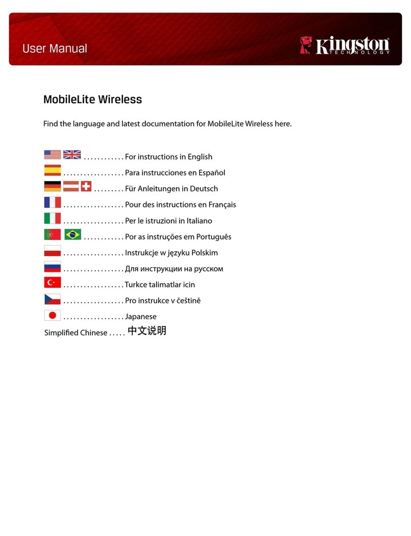 Kingston Technology MobileLite Wireless User manual Kingston Technology MobileLite Wireless User manual