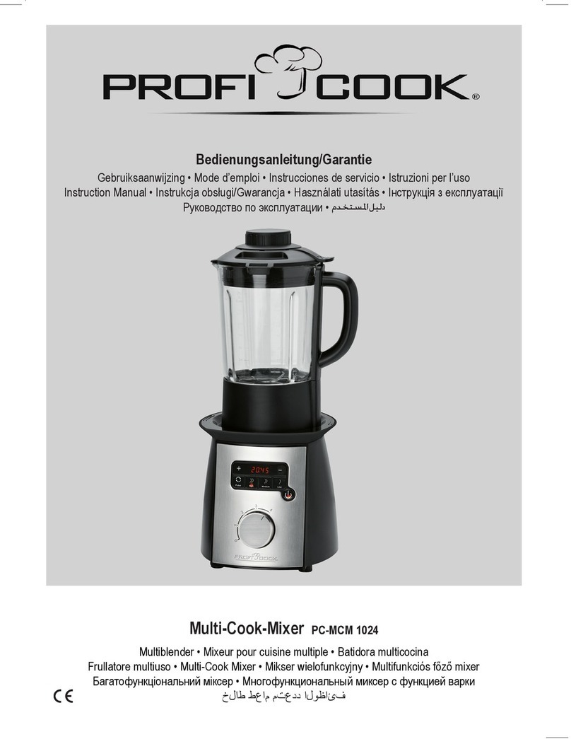 Proficook PC-MCM 1024 instruction manual