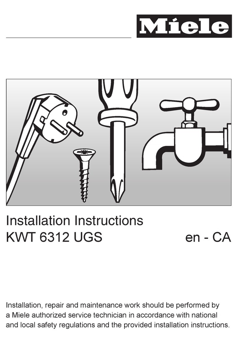 Miele KWT 6312 UGS User manual
