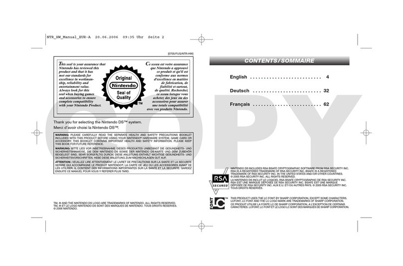 Nintendo DS User manual