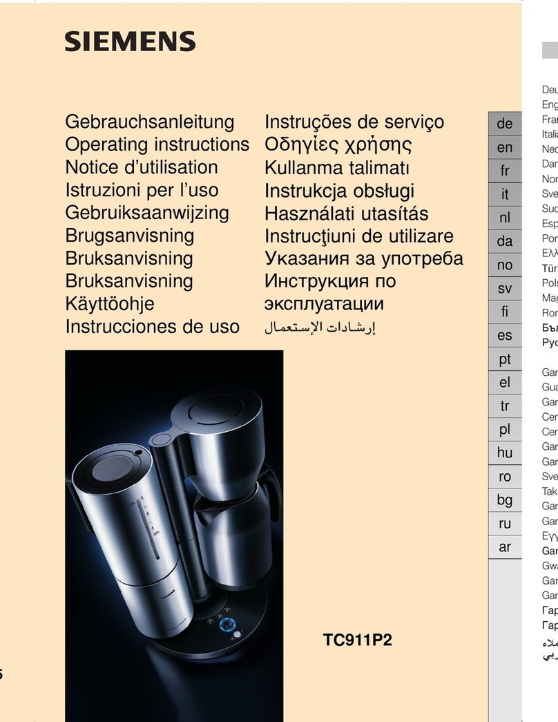 Siemens TC911P2 User manual
