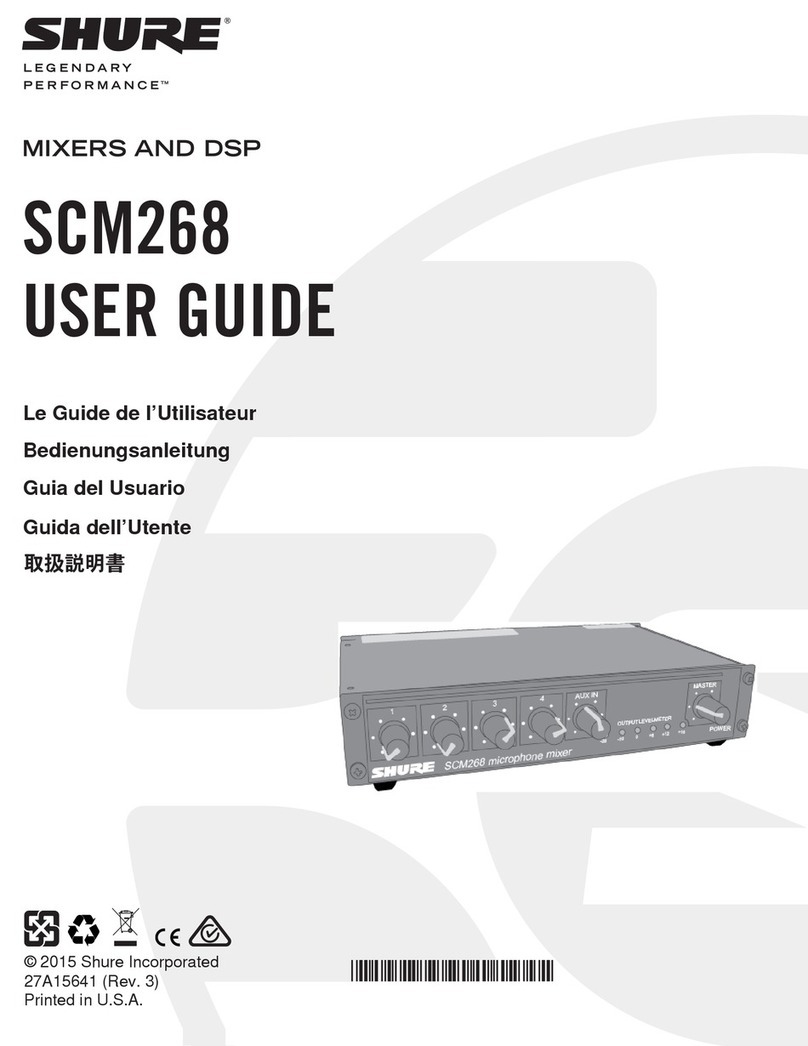 Shure SCM268 user guide