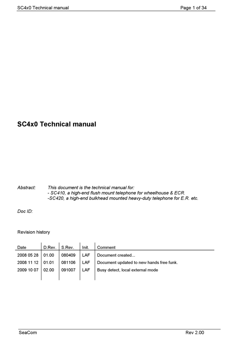 SeaCom SC410 Technical manual